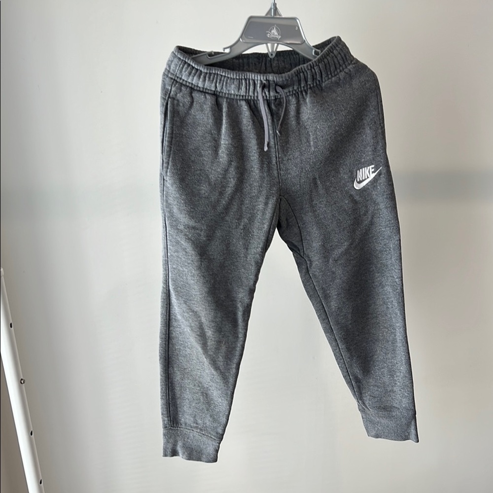 Nike Gray Athletic Joggers with Tapered Fit